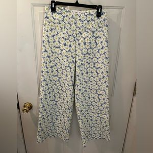 Mango women’s daisy wide leg cropped pants